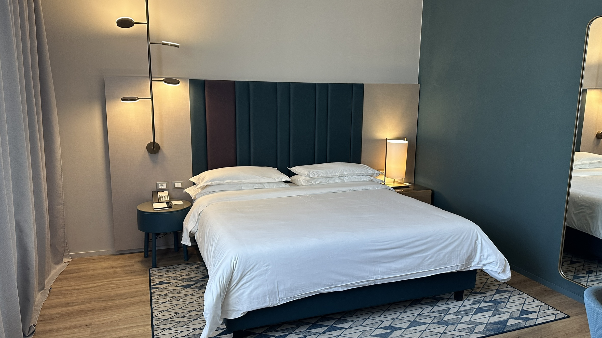 King Bed at the Sheraton Milan San Siro