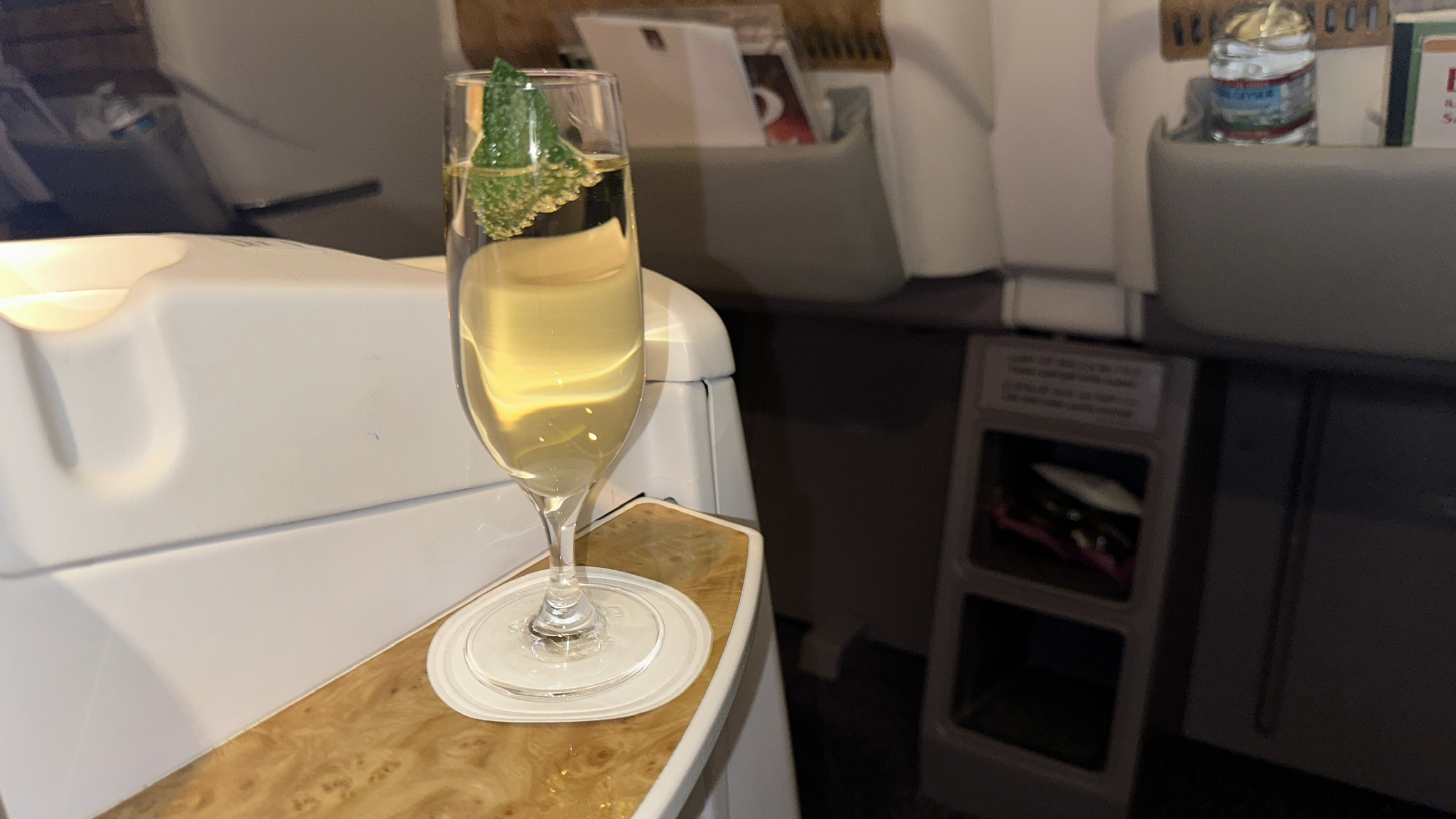 Pre-departure beverage