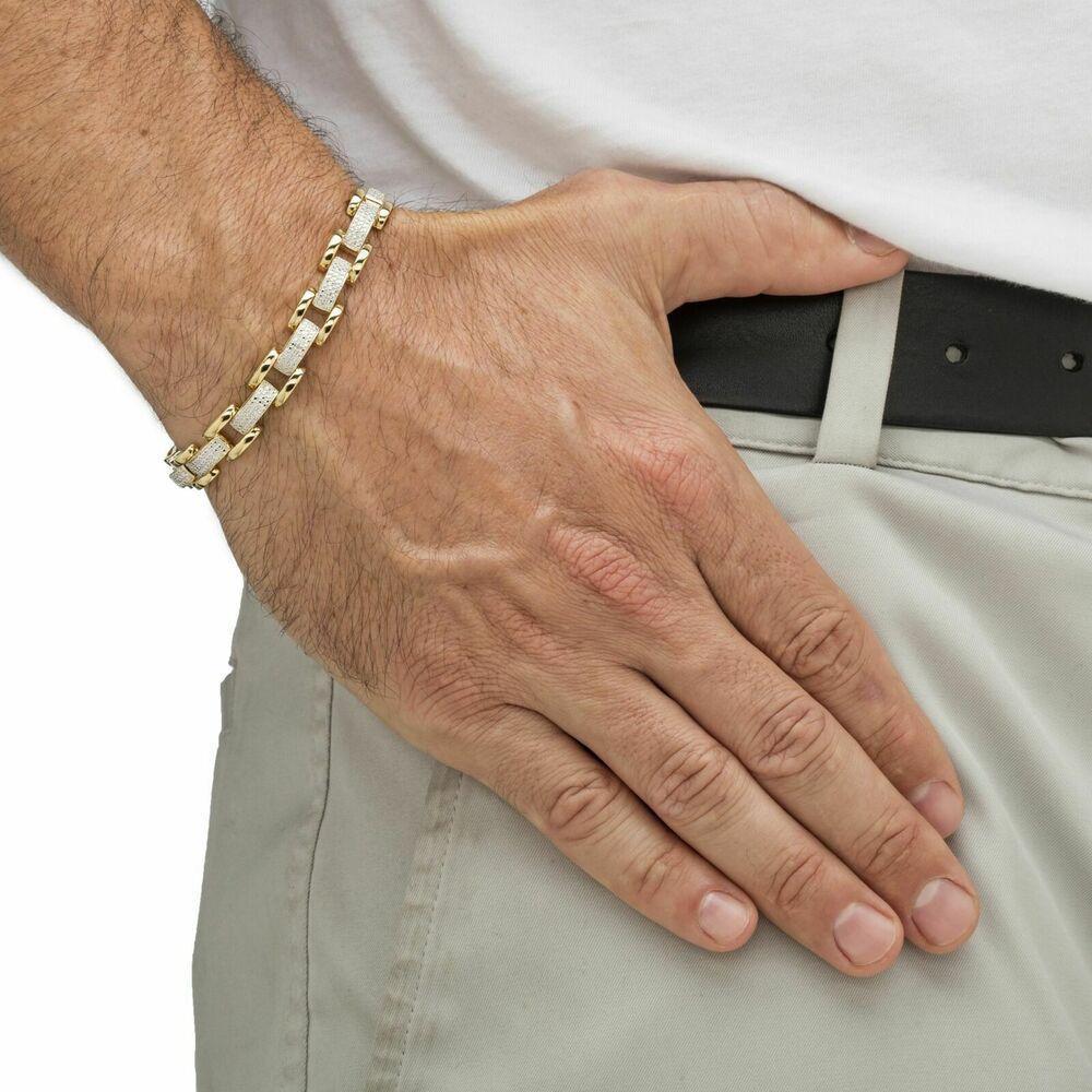 MEN'S BRACELET - WITH LAB GROWN DIAMONDS