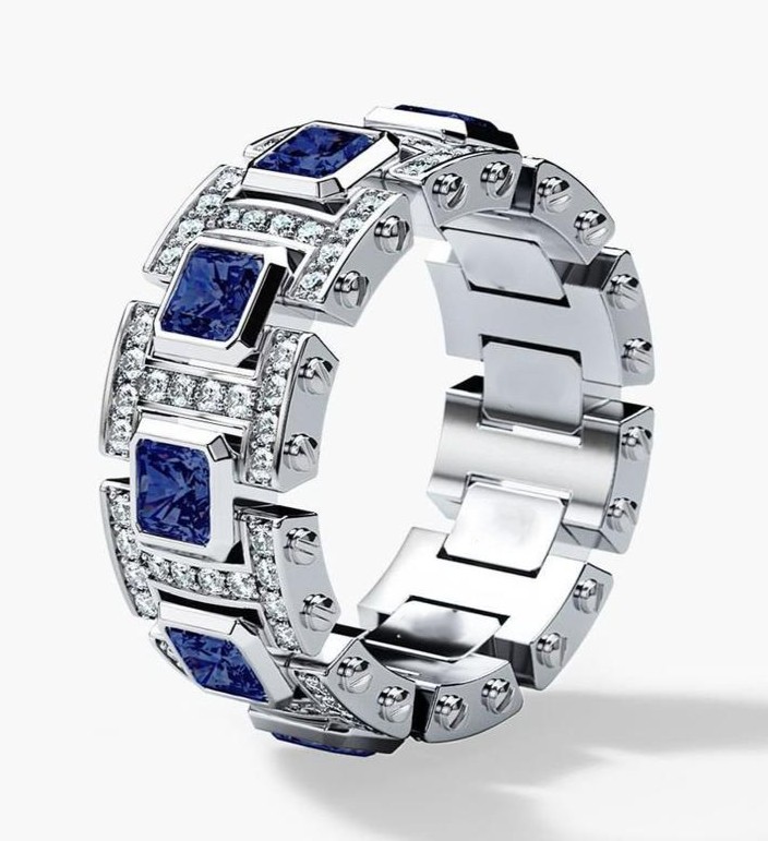 MEN'S RING - WITH LAB GROWN DIAMONDS