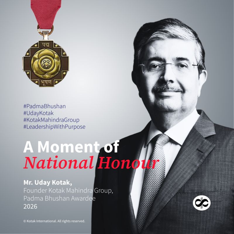 Uday Kotak, founder of Kotak Mahindra Bank, representing entrepreneurship and the evolution of Indian banking