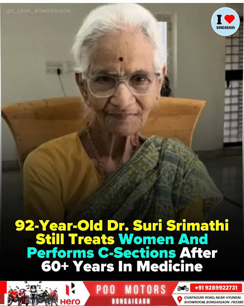 Dr Suri Srimathi 92-year-old doctor continuing to save lives