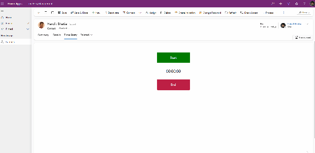 Demo of the JavaScript working with column value changes directly on the form