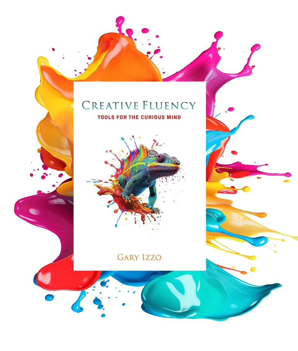 Colorful book cover for Creative Fluency