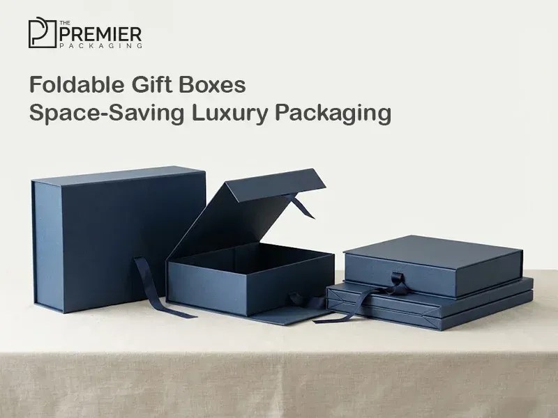 Foldable Gift Boxes Space-Saving Luxury Packaging