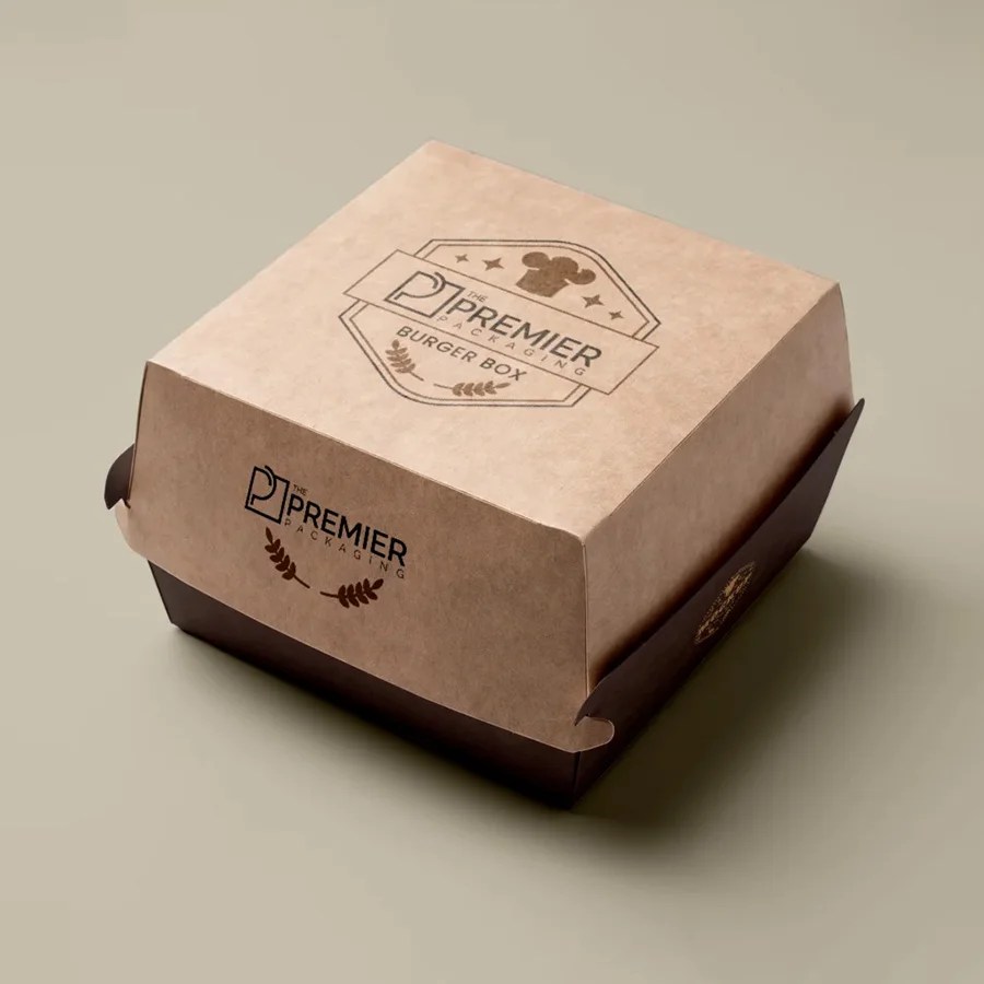 Brown Burger Boxes