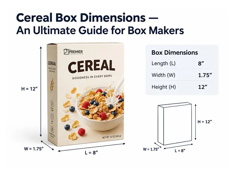 cereal box dimensions an ultimate guide for box makers