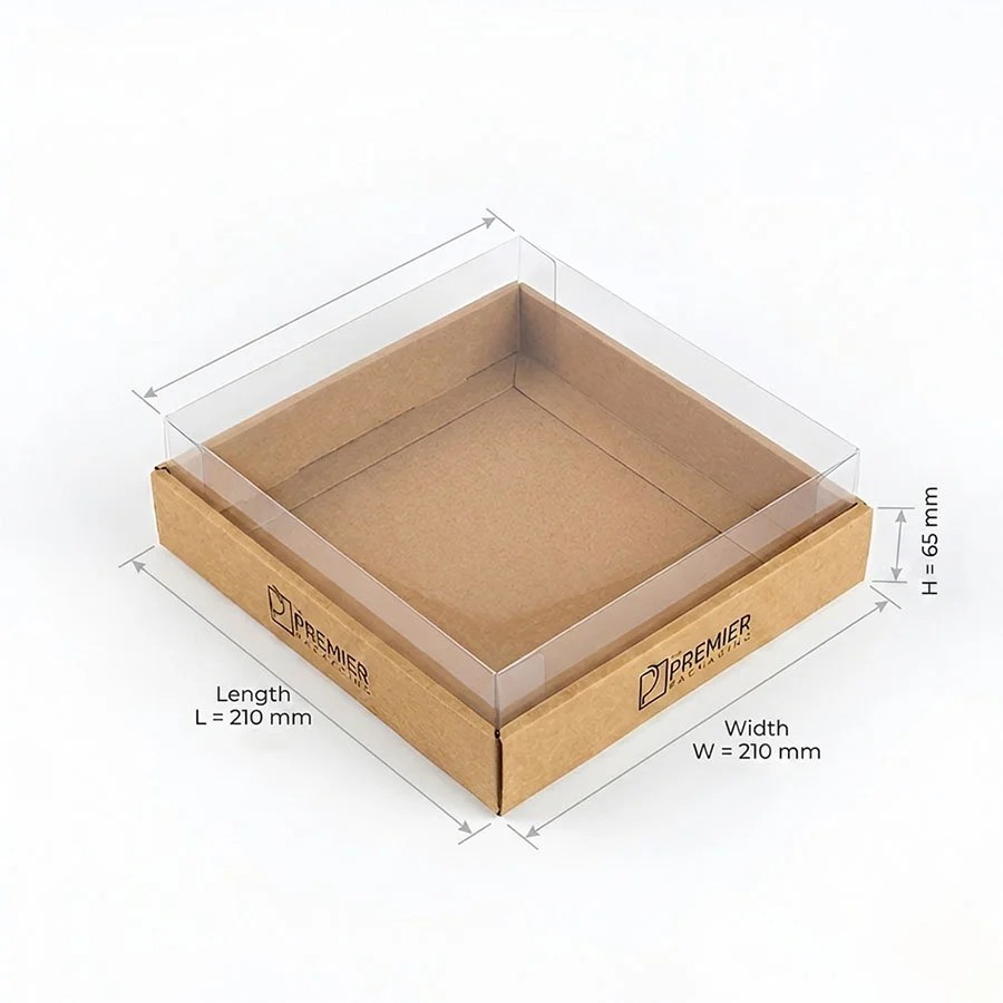 Lid Boxes with Kraft Base