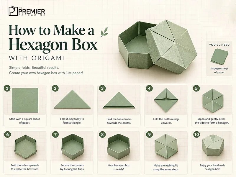how to make a hexagon box with origami