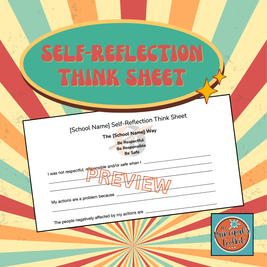 Self-Reflection Think Sheet
