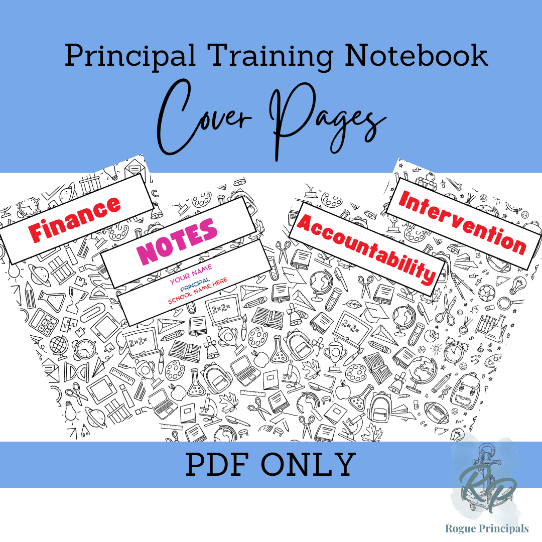 Principal Notebook Cover Pages PDF