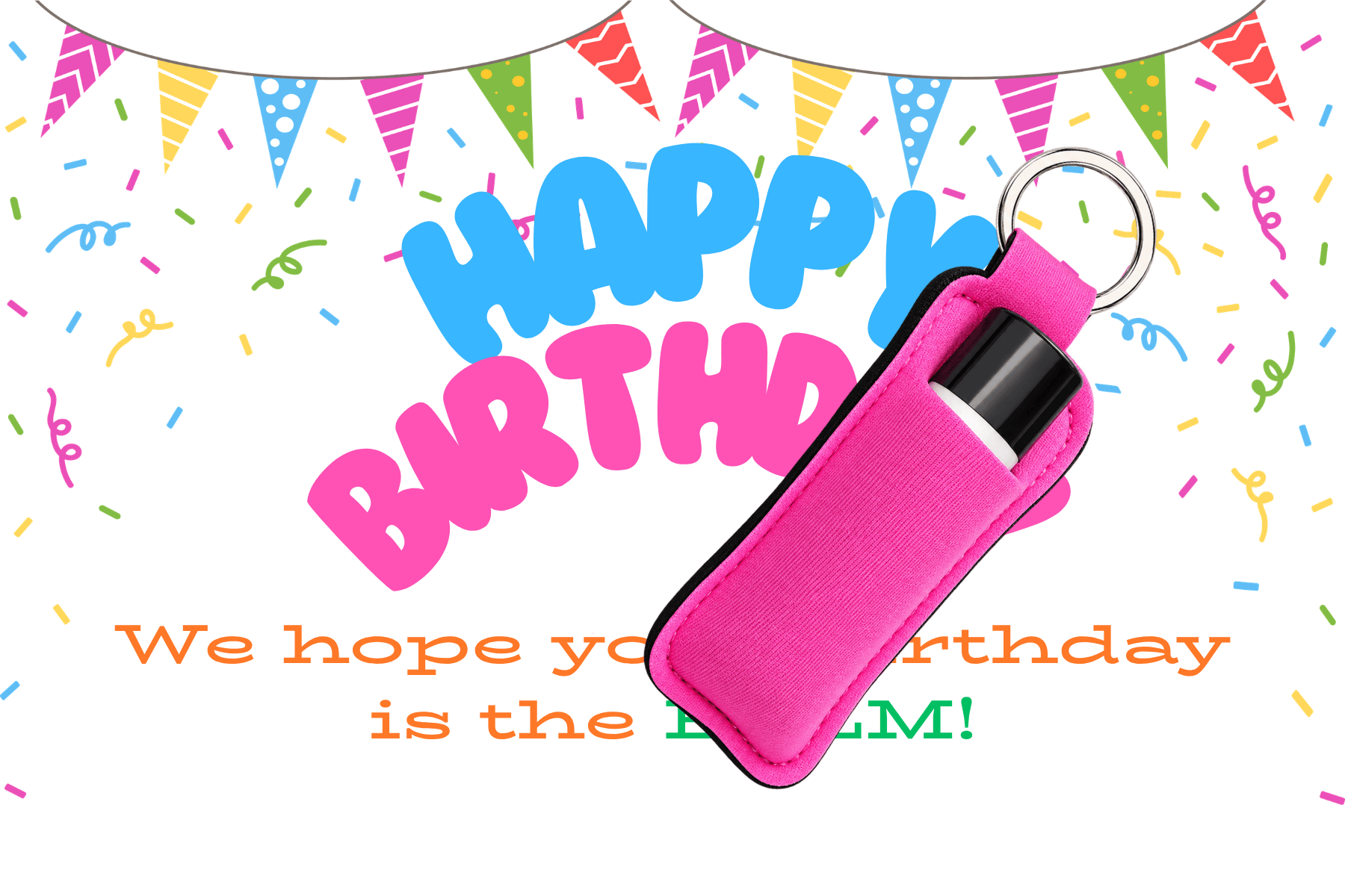 Staff Birthday Cards | Hope Your Birthday Is the BALM! | Lip Balm Gift Tags | Printable Staff Appreciation