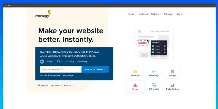 15 Best Software For Marketers - Did You Use Them? 10 Image ThePromotes Crazyegg overview dashboard