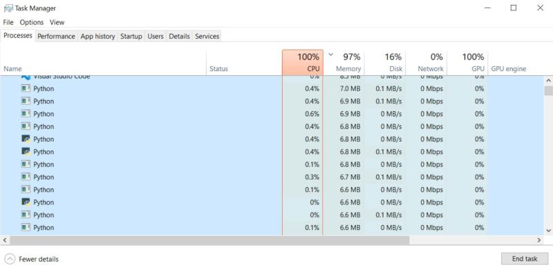 How To Create A Fork Bomb In Python The Python Code - Download Modern Colorful Picture | 8K
