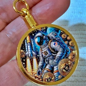 BLACKS: Cosmic Miner Saint-Gaudens Fine Art (1 Ounce) Copper Coin Keychain