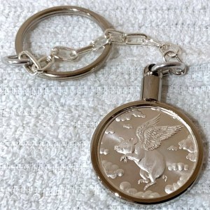 Blacks: When Pigs Fly 1/2 Oz. Silver Coin Bezel Keychain
