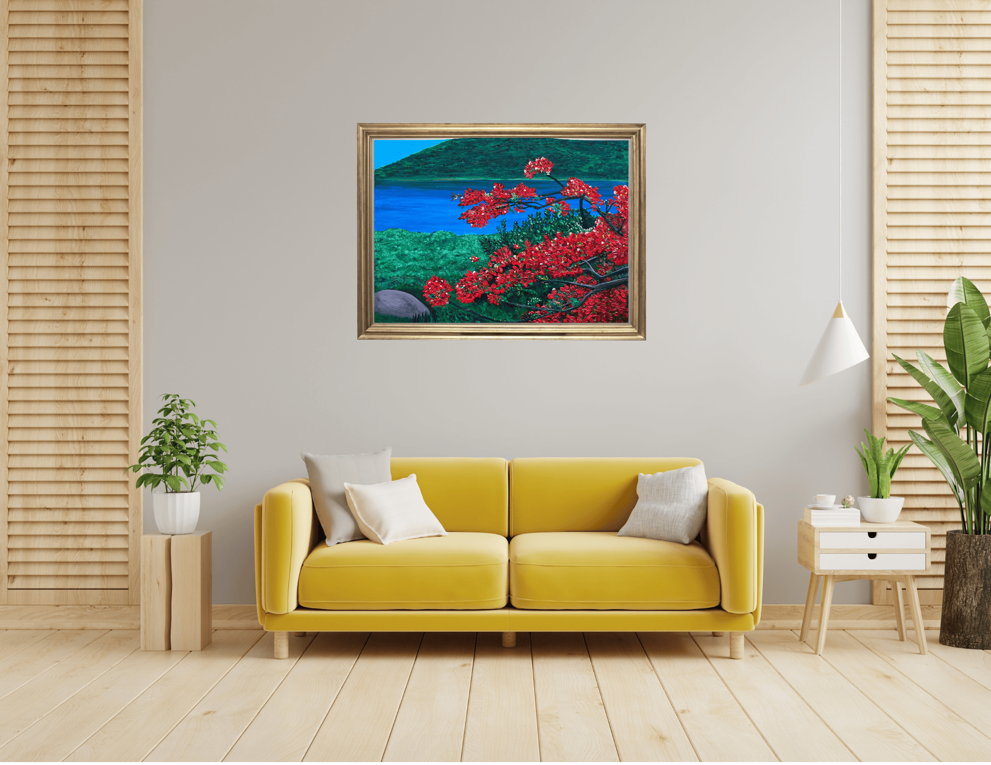 Flame Tree Original Painting 16x20