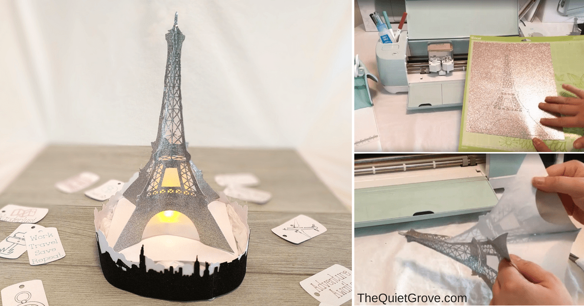 Check out our cardstock svg files selection for the very best in unique or. Diy 3d Eiffel Tower Made With Cardstock And Vellum With Free Svg Cut File The Quiet Grove