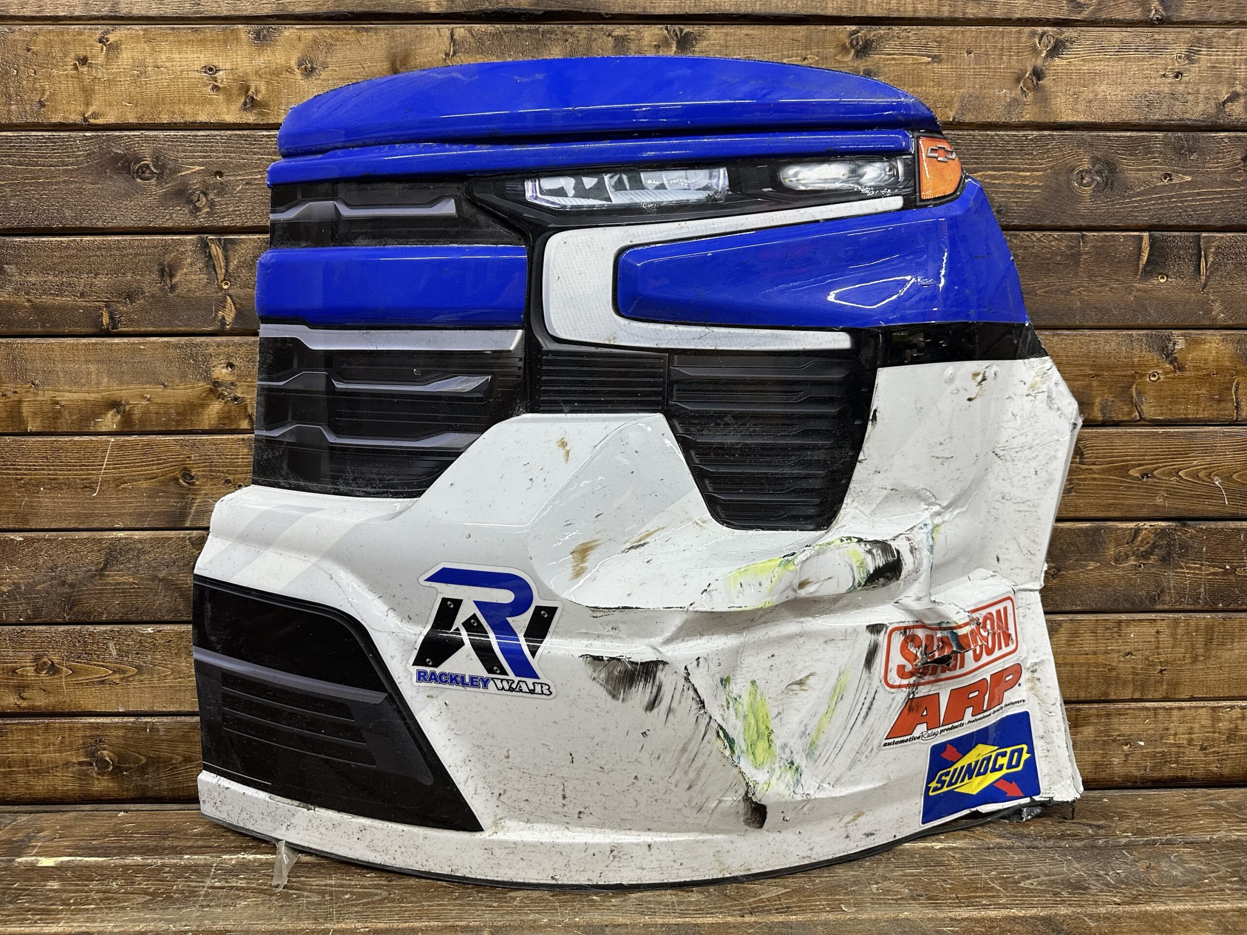 NASCAR #26 Dawson Sutton 2025 Race Used Rackley WAR Corner Nose