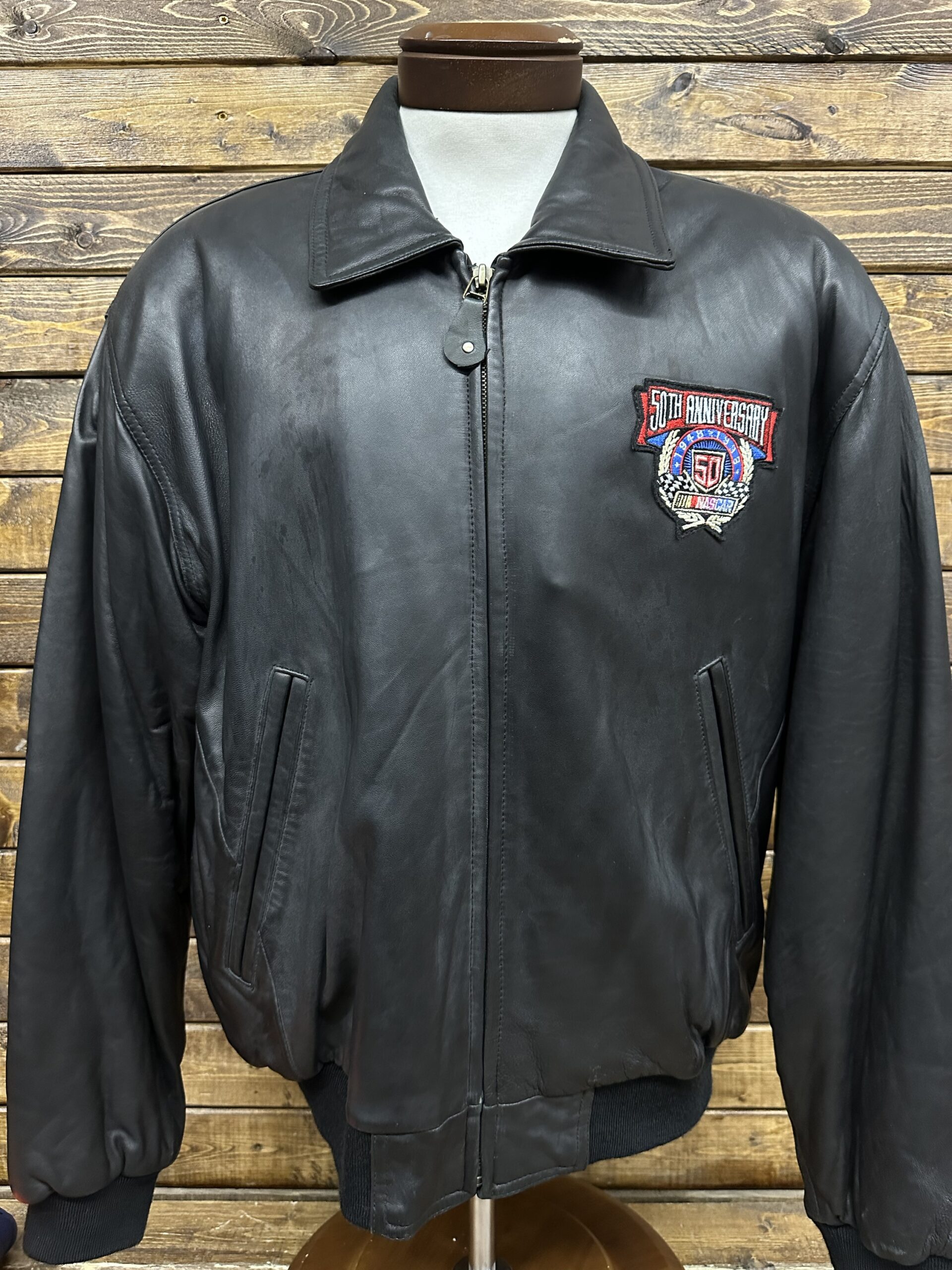 NASCAR 1998 50th Anniversary Leather Jacket - Size XL
