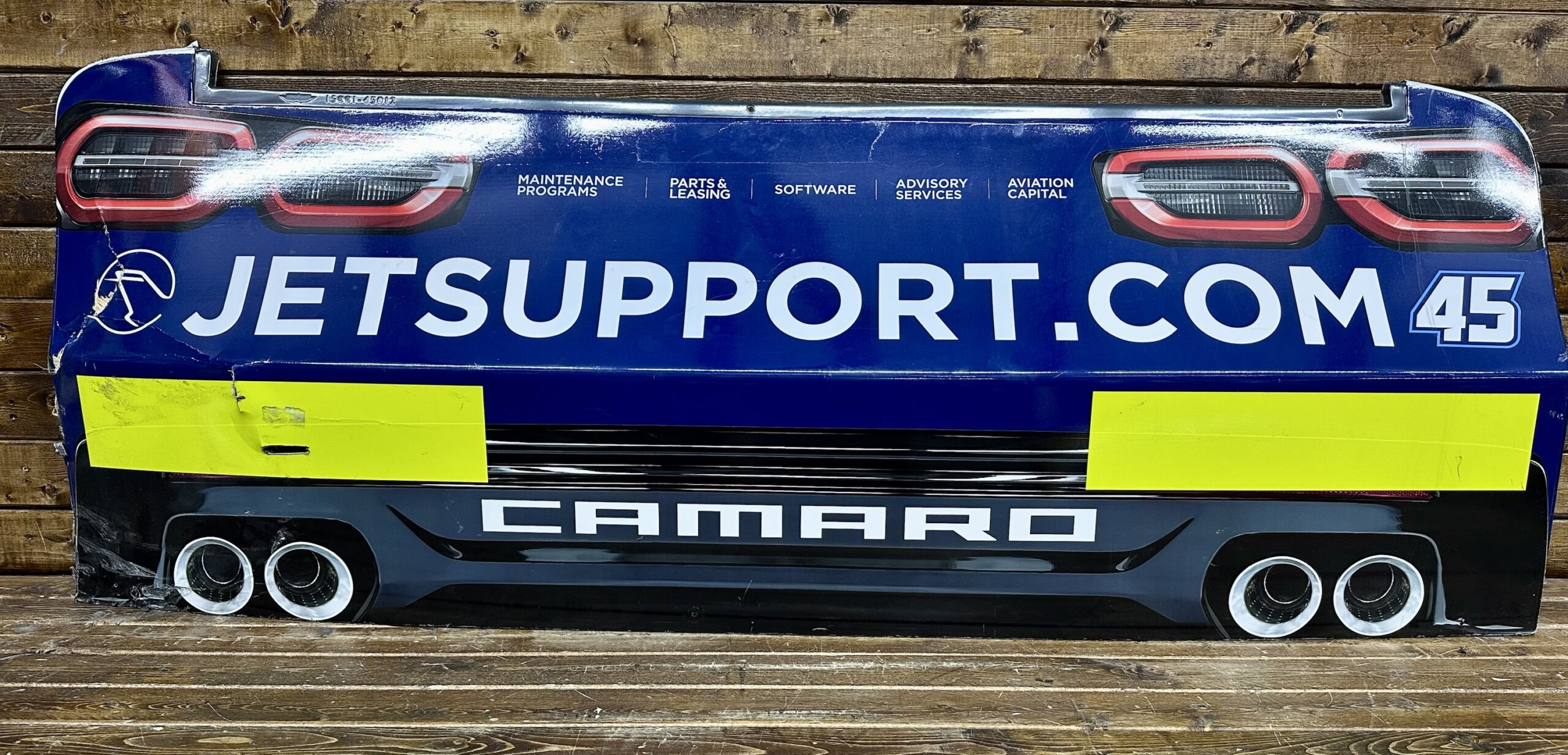 NASCAR #45 Alon Day 2024 Chicago Race Used Rear Bumper Alpha Prime