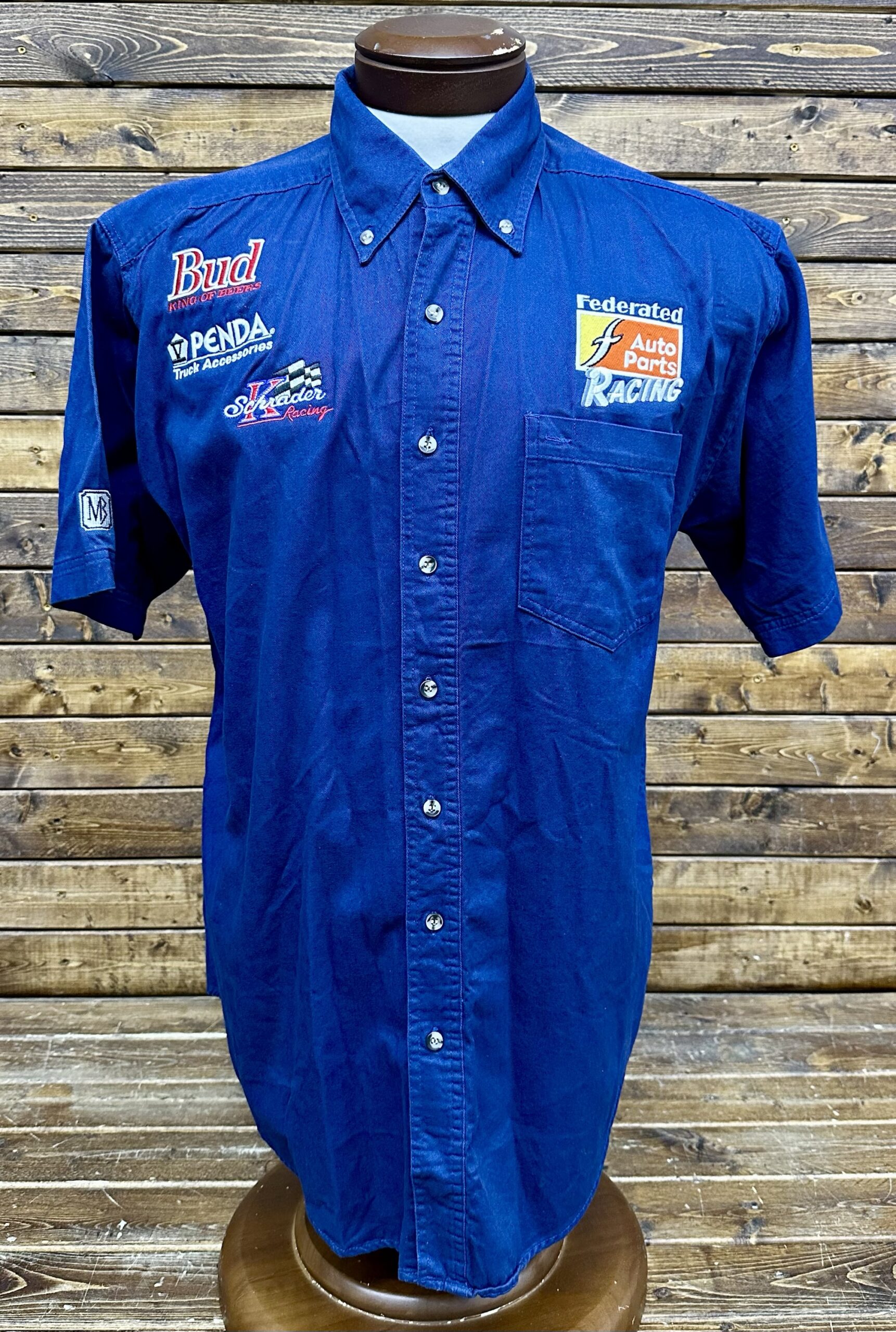 NASCAR Ken Schrader Racing Team Issued Crew Shirt Size Medium