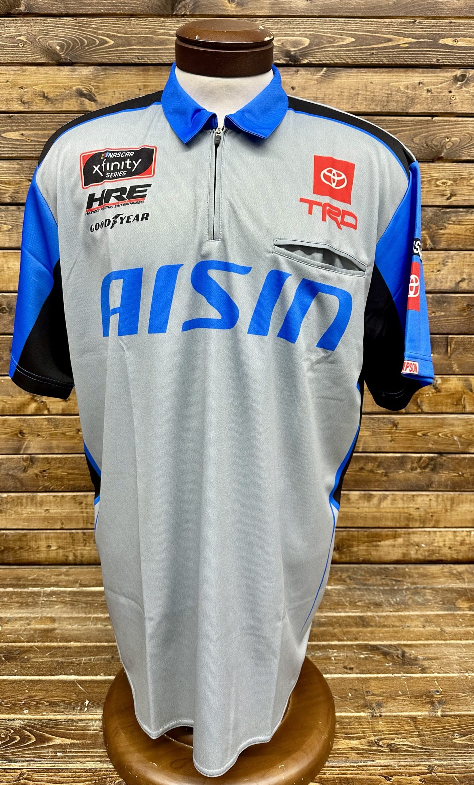 NASCAR Austin Hill Hattori Racing Team Issued Crew Shirt Large