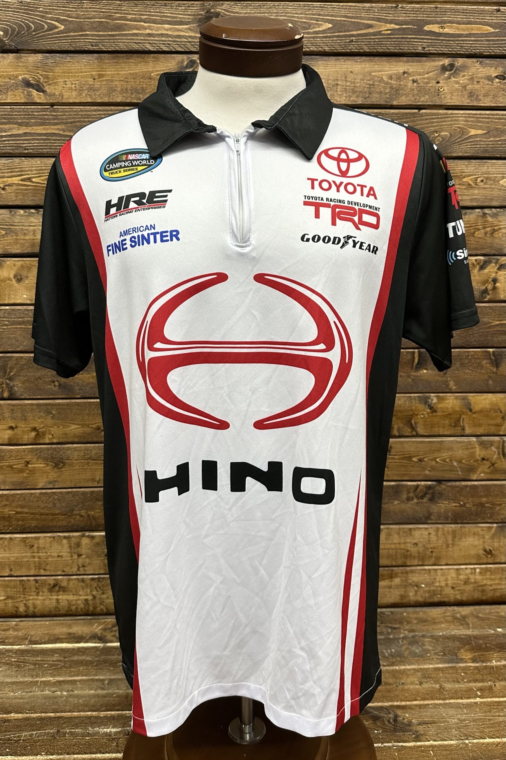 NASCAR Hattori Racing Team Issued HINO Crew Shirt m Toyota Camping World Size 2XL