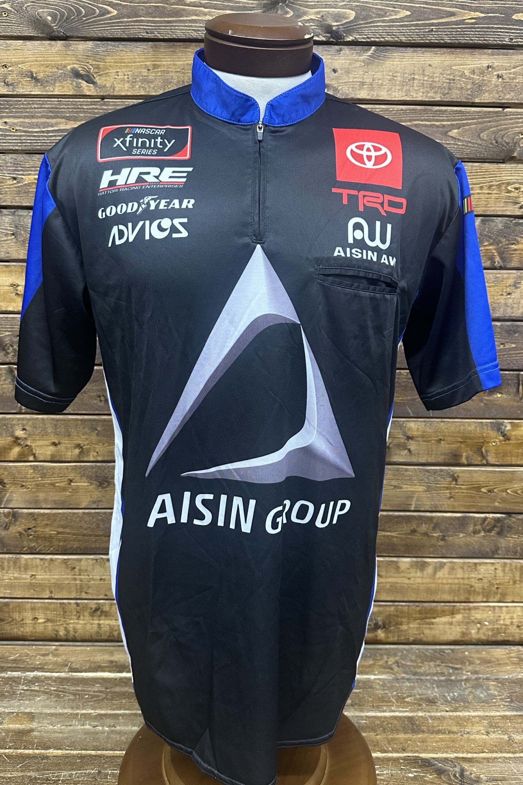 NASCAR Hattori Racing AISIN Group Team Issued Crew Shirt Size XL