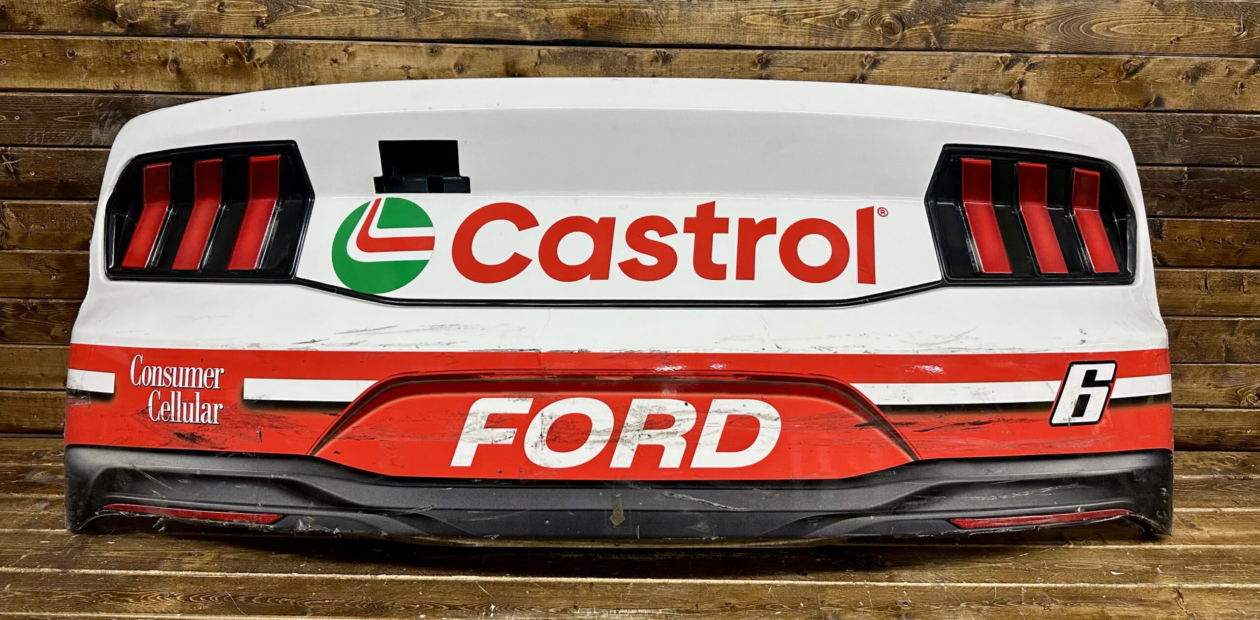 NASCAR #6 Brad Keselowski 2025 Sonoma Race Used Castrol Bumper RFK