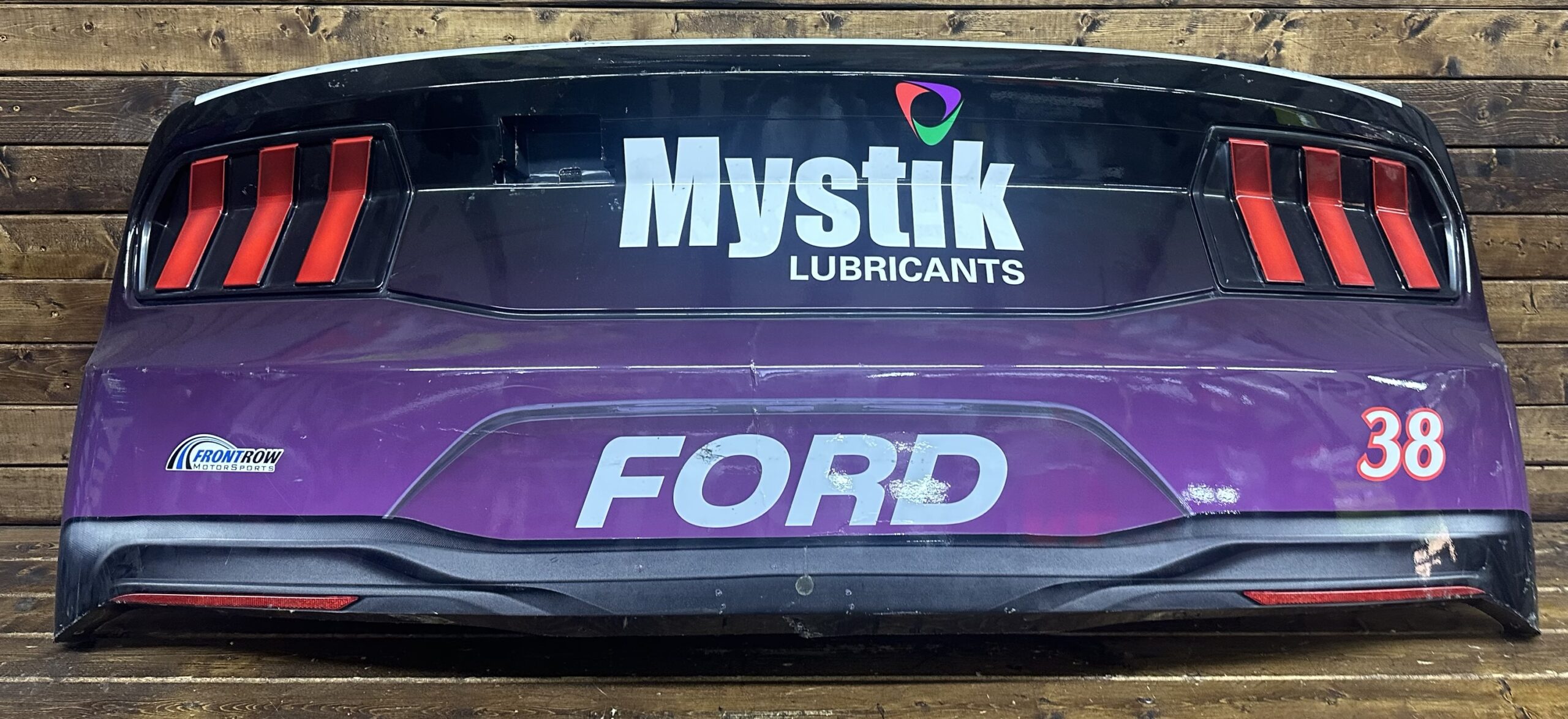 NASCAR #38 Zane Smith 2025 Iowa Mystik Race Used Rear Bumper