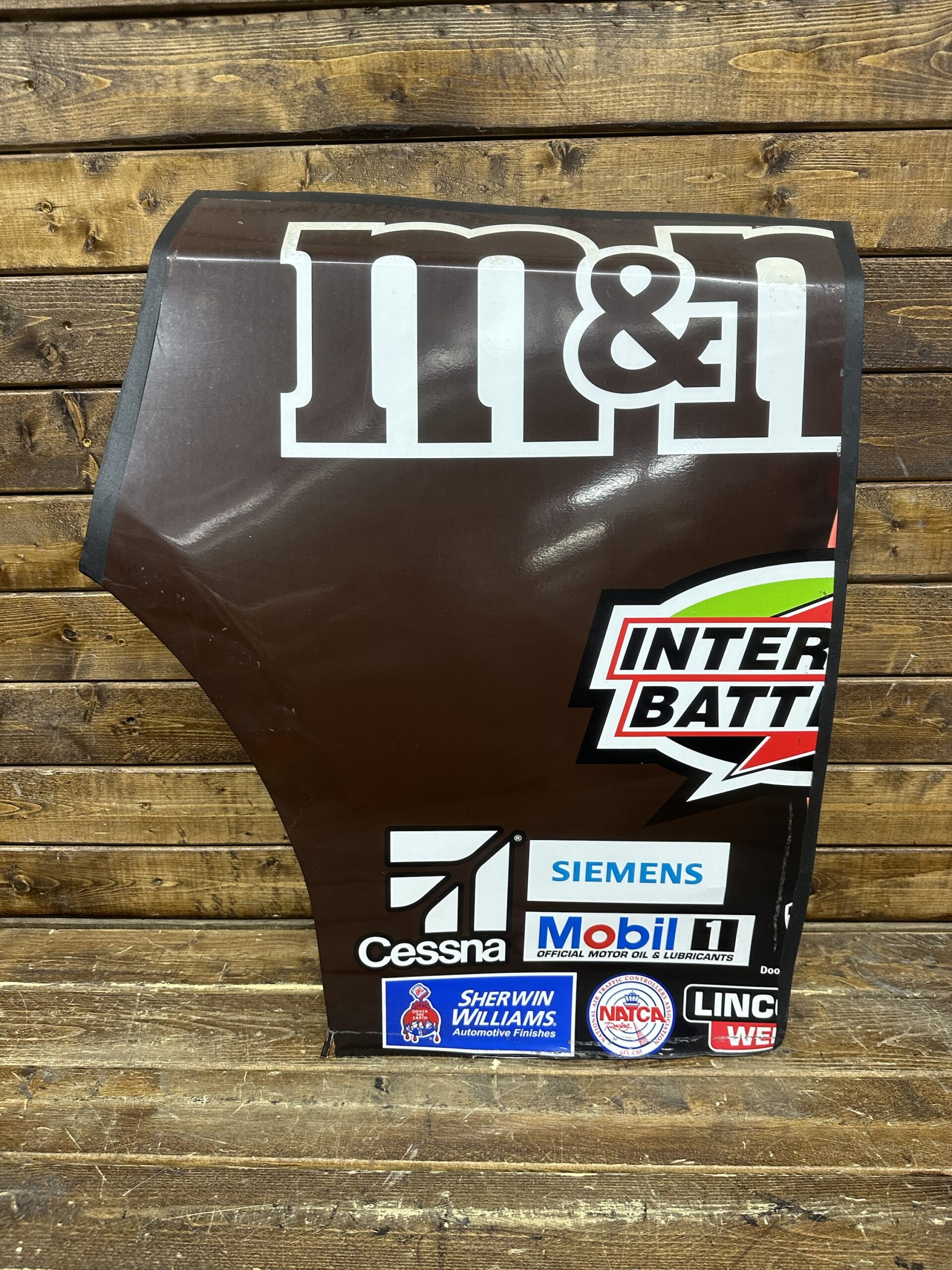 NASCAR #18 Kyle Busch M&M’s SHOW CAR Qtr Panel