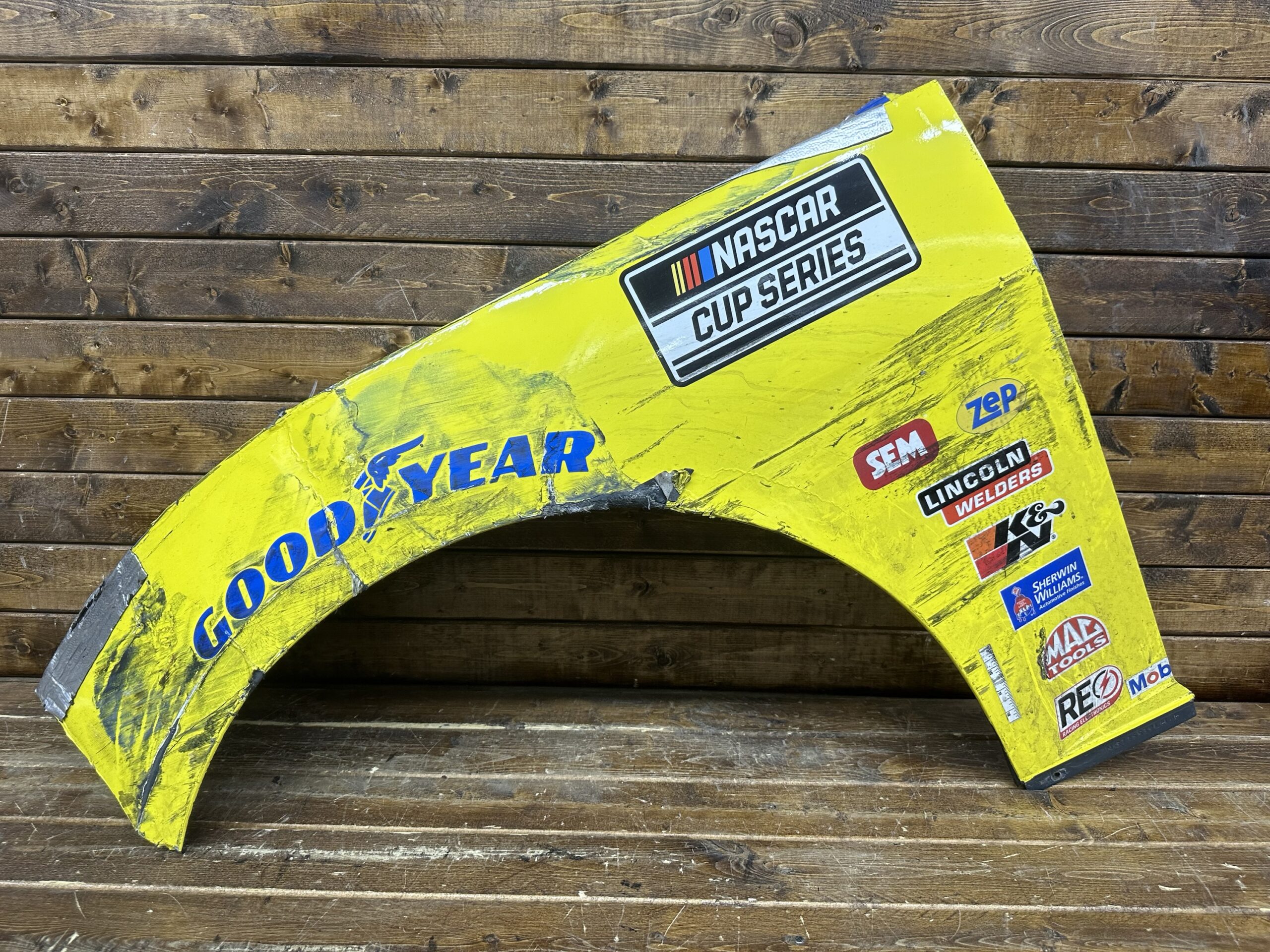 NASCAR #34 Todd Gilliland 2025 Long John Silvers Race Used Contingency Panel FRM