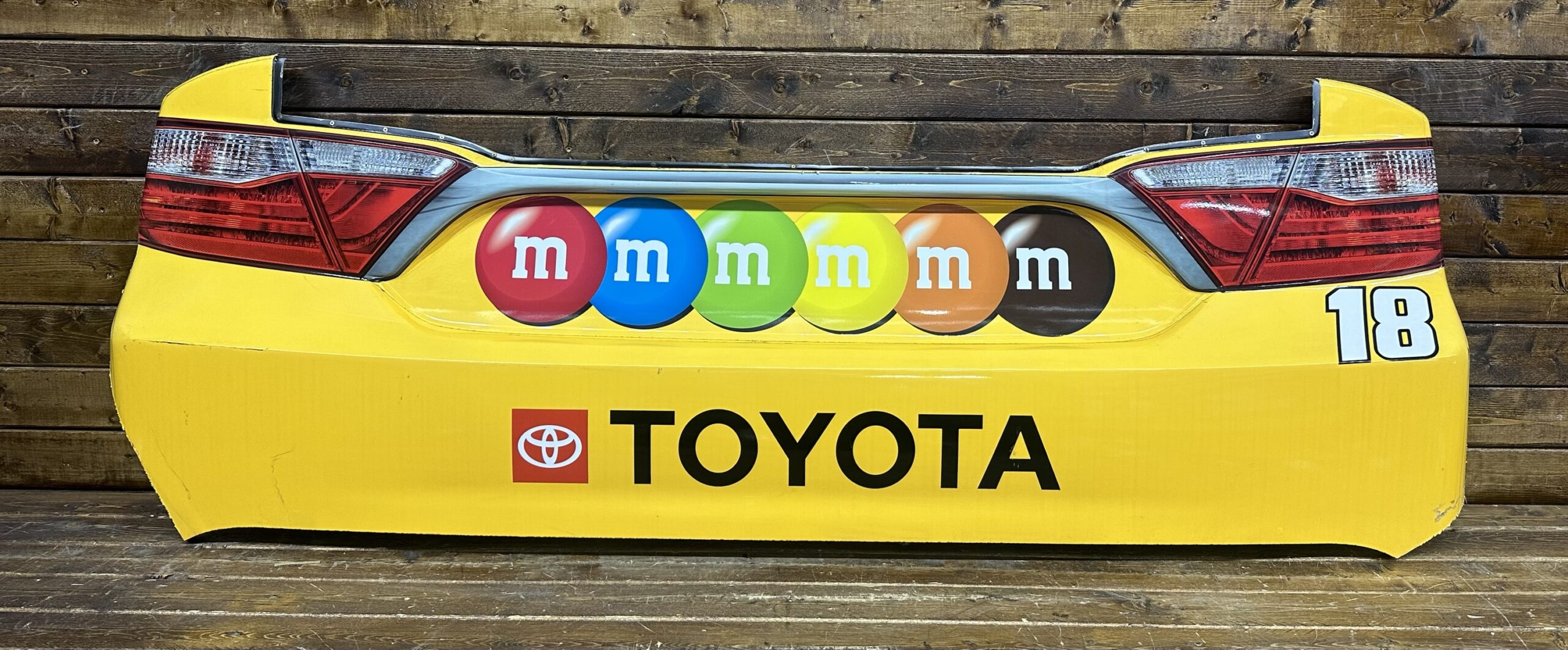 NASCAR #18 Kyle Busch Toyota SHOW CAR Bumper JGR M & M’s
