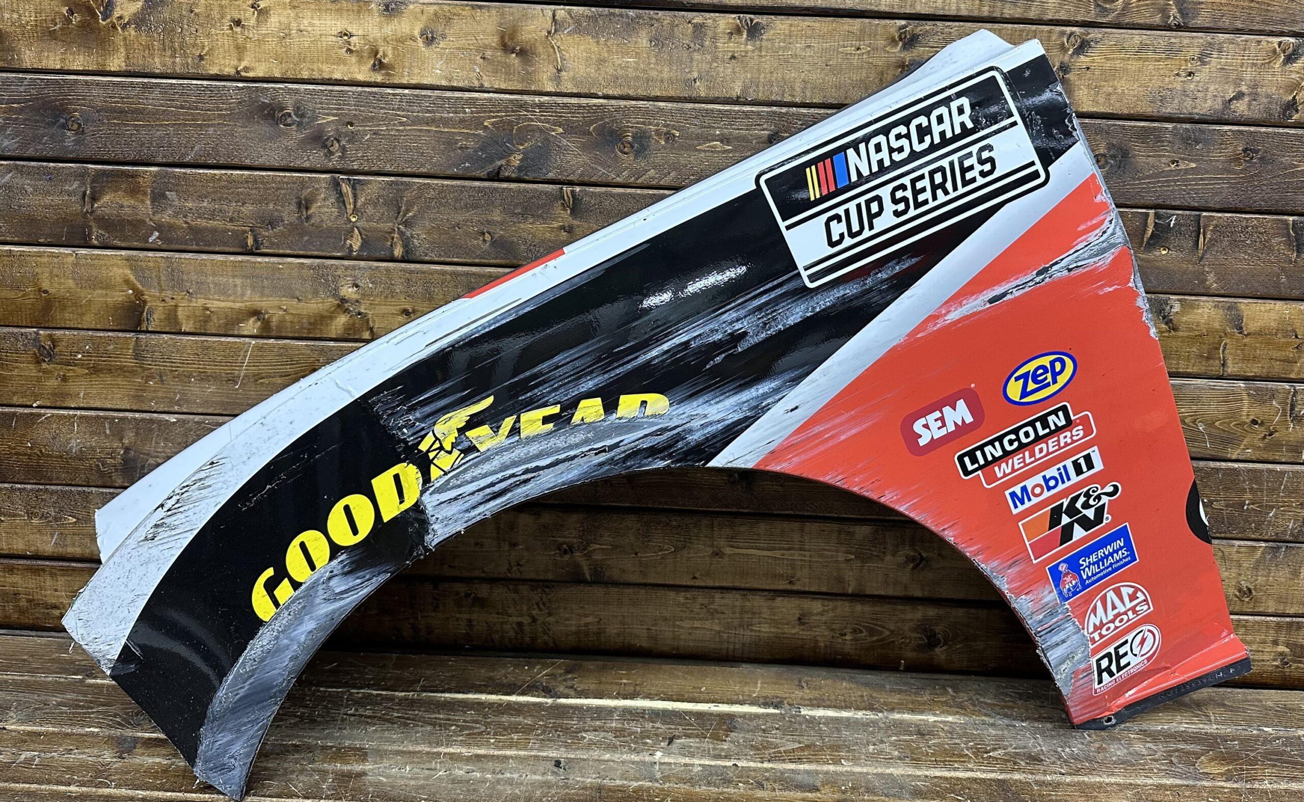 NASCAR #34 Todd Gilliland 2025 Michigan MTS Race Used Contingency Panel FRM