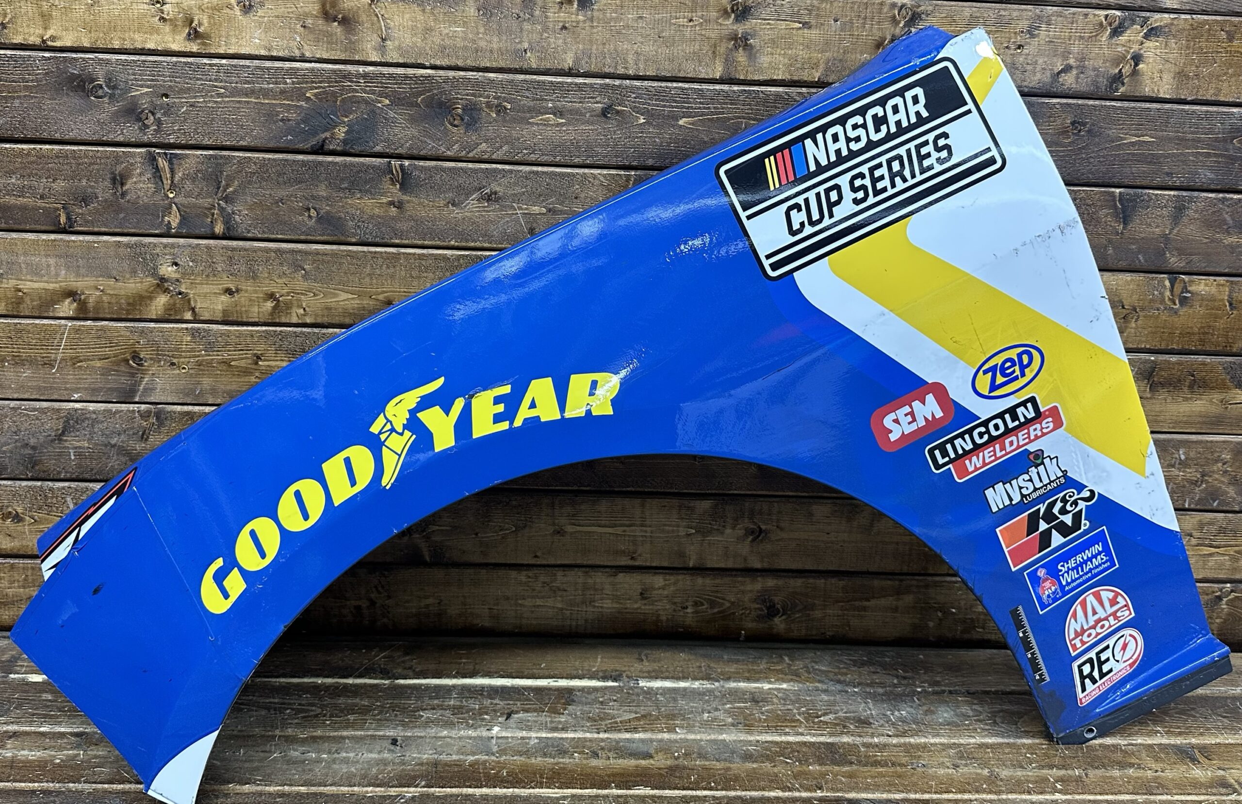 NASCAR #38 Zane Smith 2025 Horizon Hobby Race Used Contingency Panel FRM