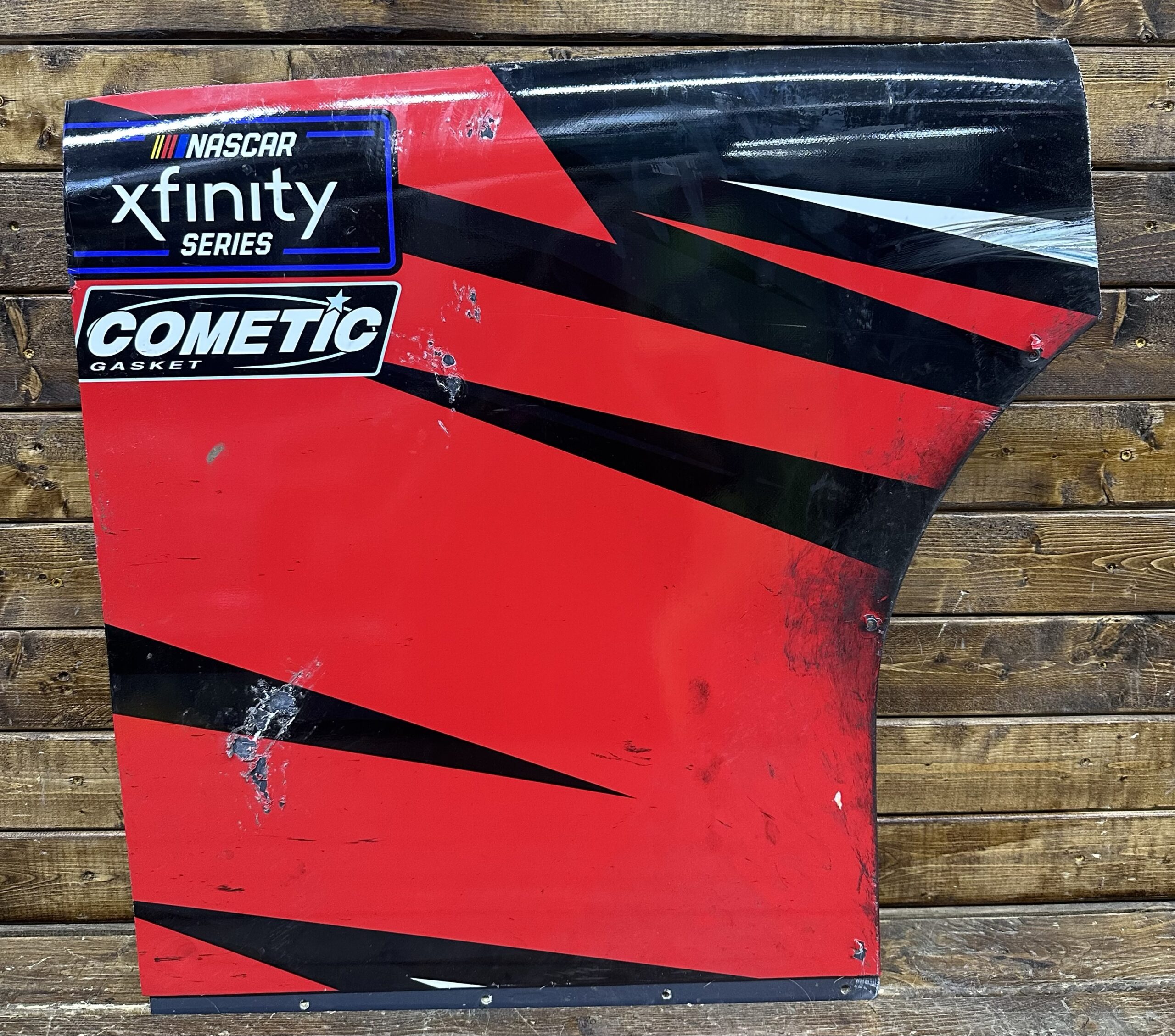 NASCAR #31 Blaine Perkins 2025 Race Used Bommarito Contingency Panel JAR