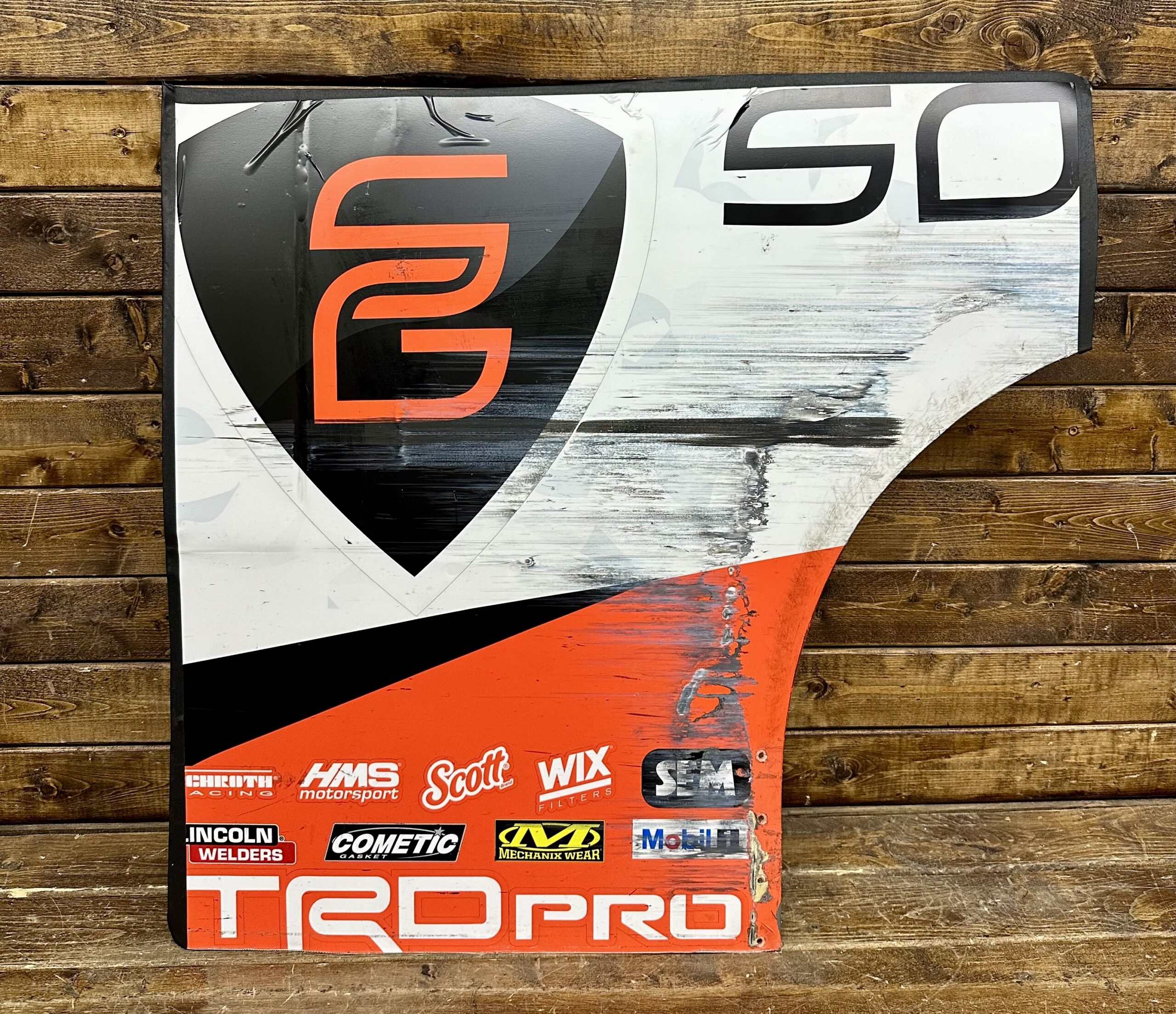 NASCAR #1 William Sawalich 2025 Soundgear Race Used QTR Panel TRICON