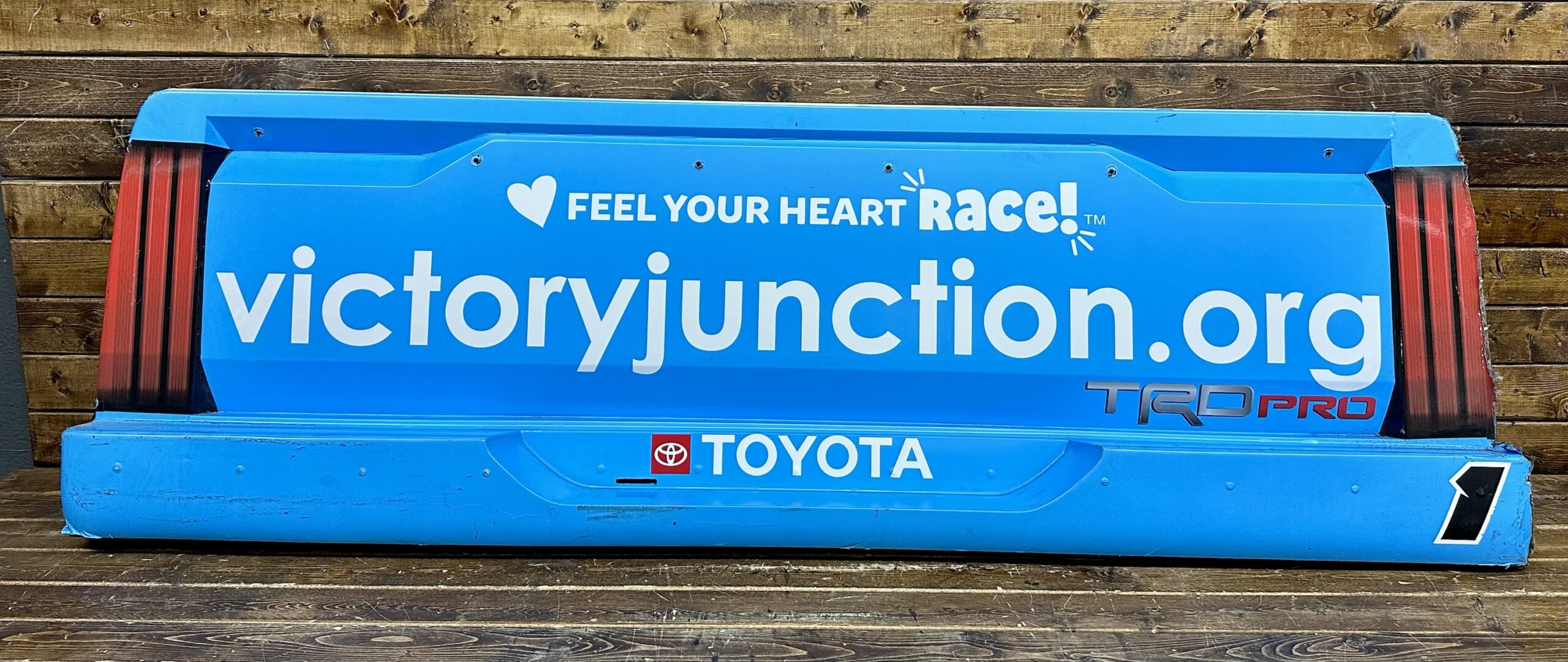 NASCAR #1 Trevor Bayne 2025 Darlington Victory Junction Race Used Rear Bumper TRICON Garage