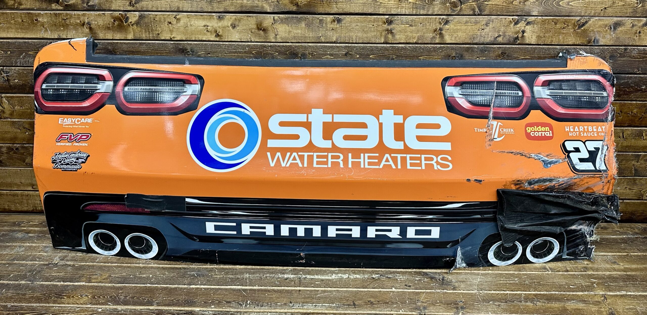 NASCAR #27 Jeb Burton State Water Heaters JAR Rear Bumper
