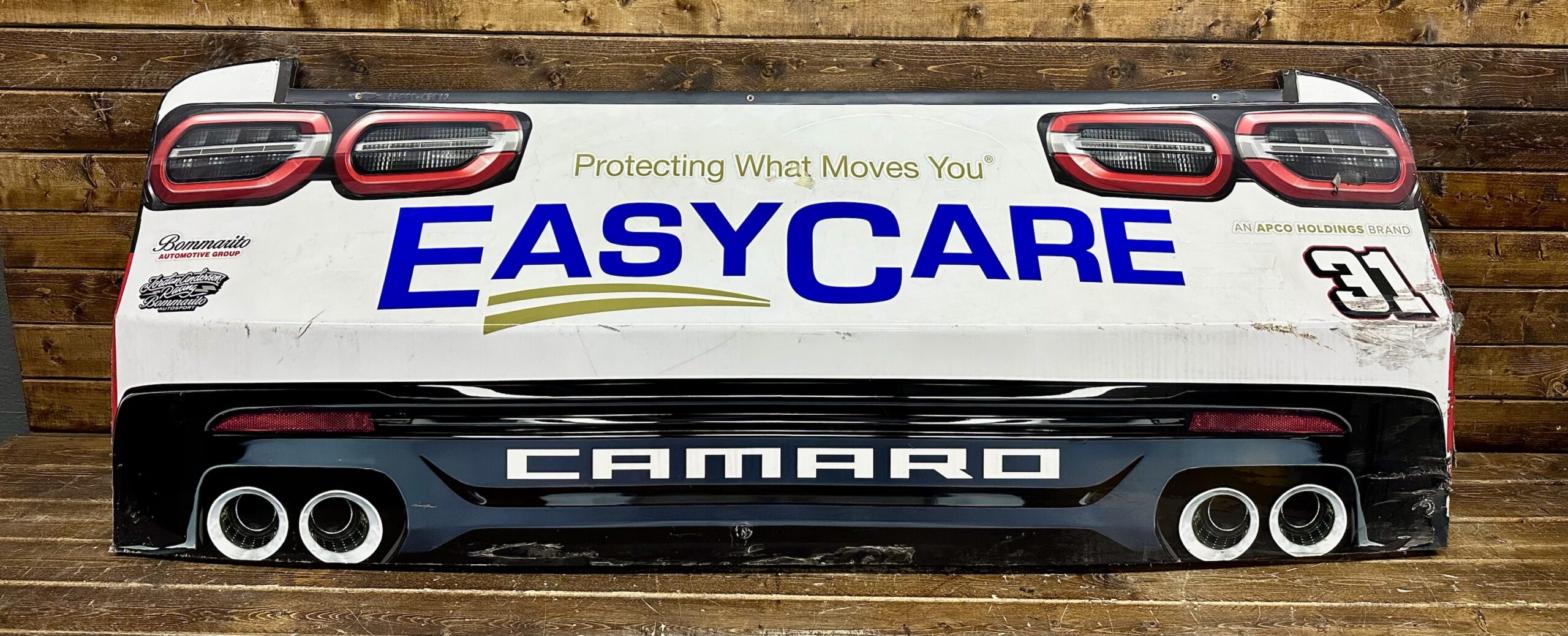 NASCAR #31 Parker Retzlaff 2024 EasyCare Race Used Rear Bumper JAR