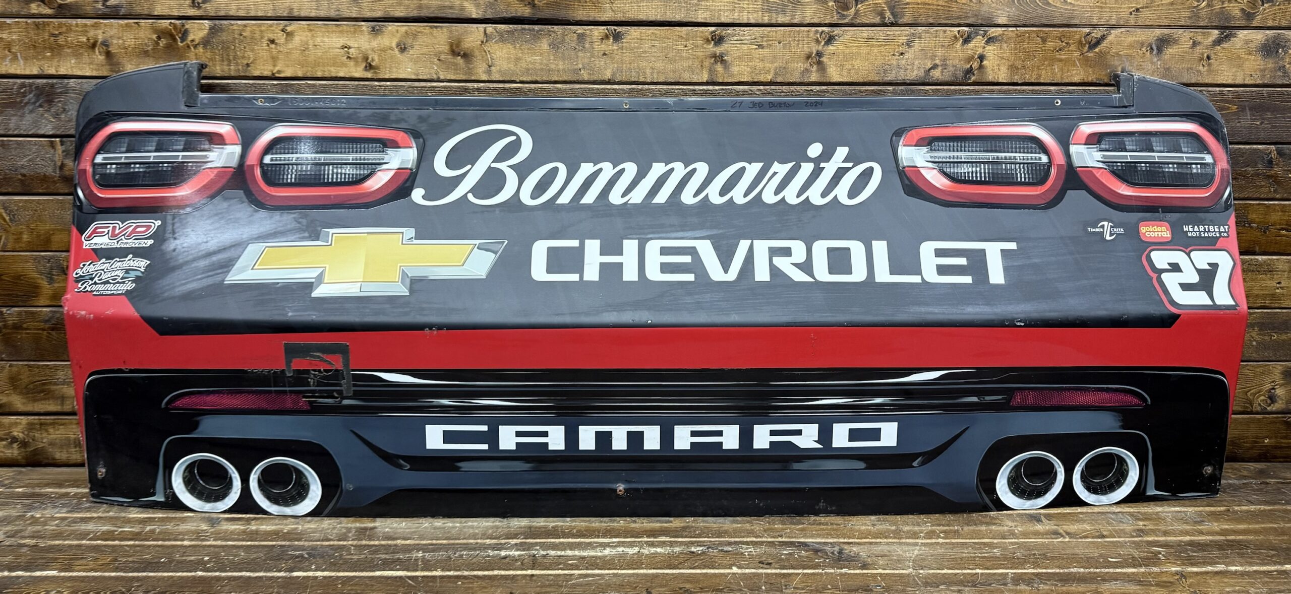 NASCAR #27 Jeb Burton 2024 Bommarito JAR Rear Bumper
