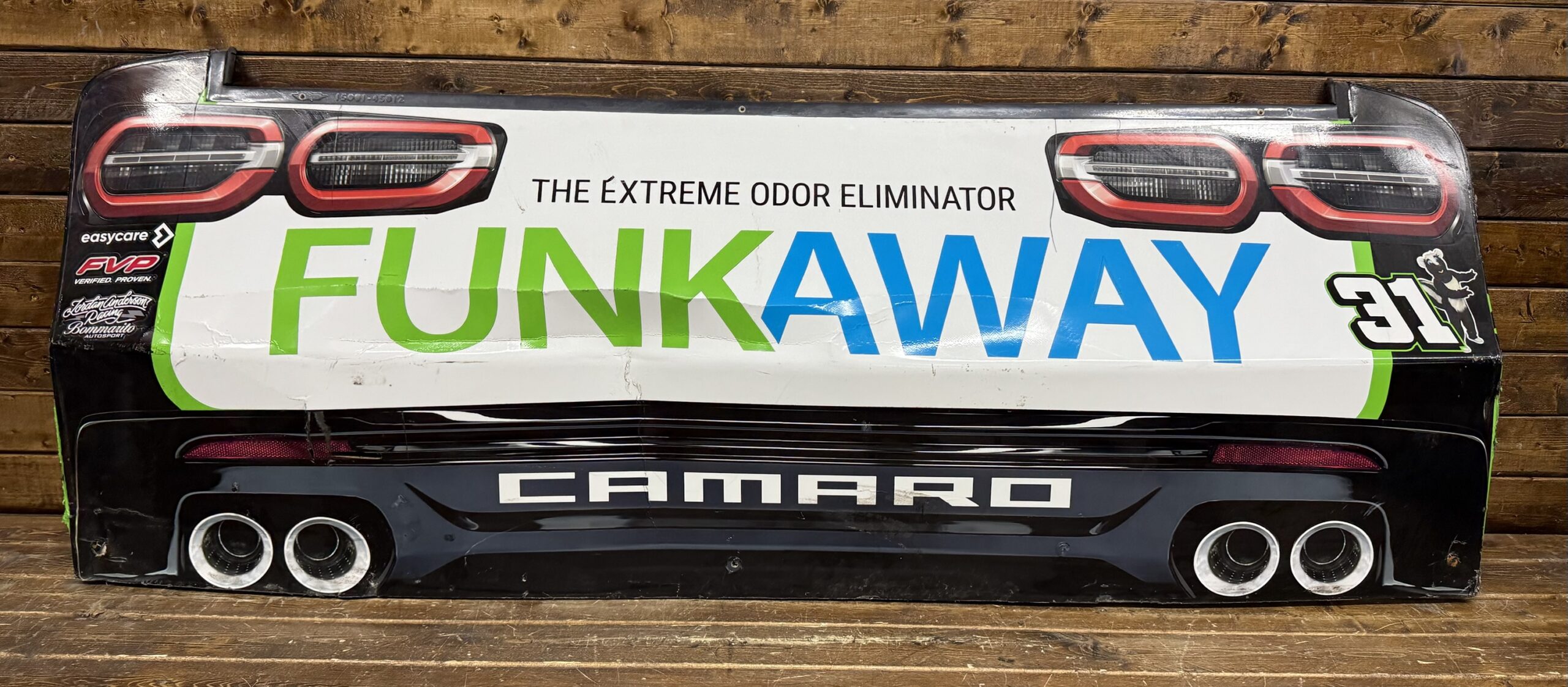 NASCAR #31 Parker Retzlaff FunkAway Race Used Rear Bumper