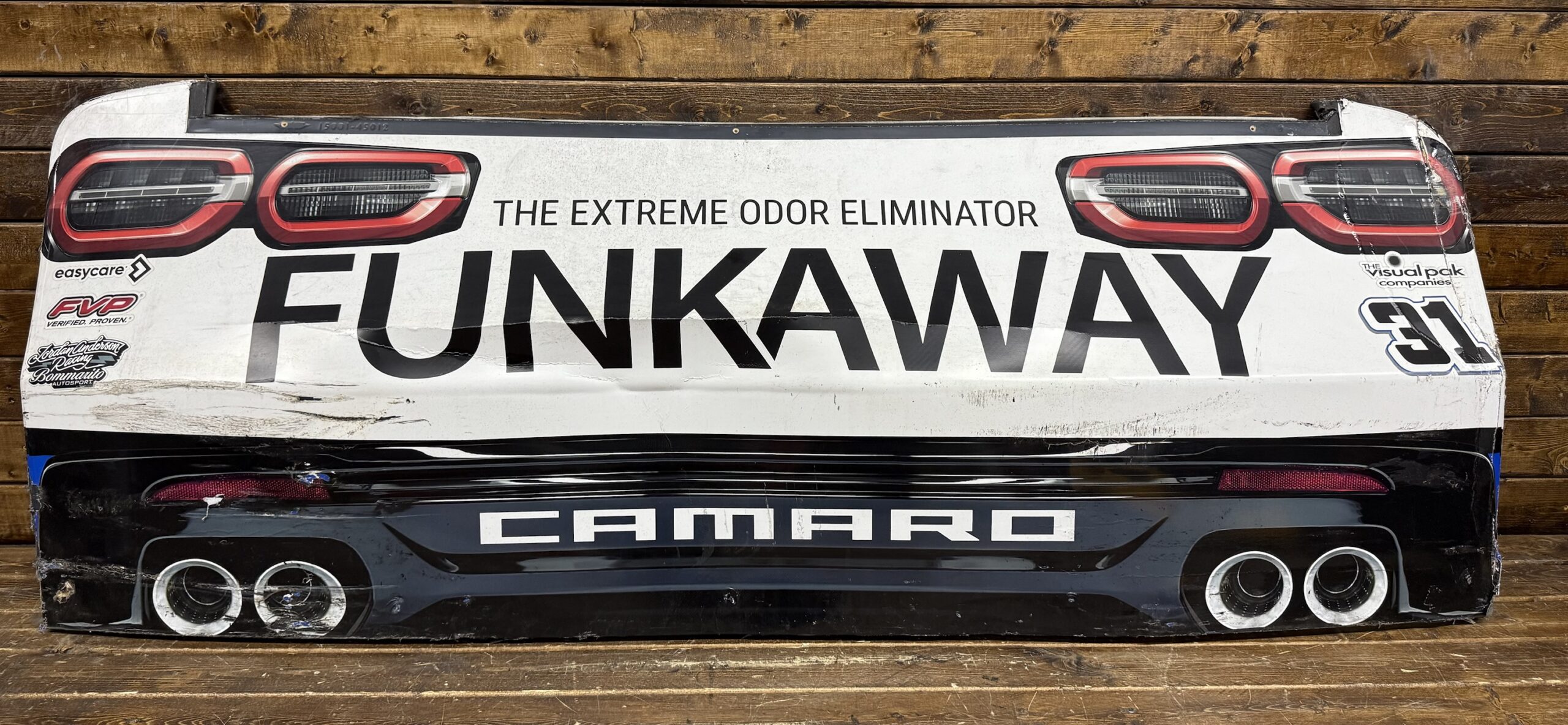 NASCAR #31 Parker Retzlaff FunkAway Race Used Rear Bumper