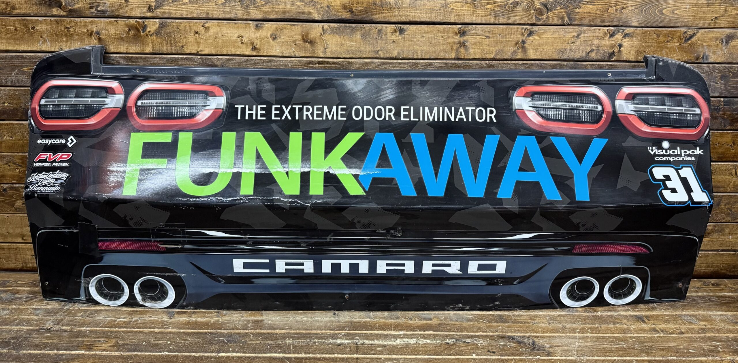 NASCAR #31 Parker Retzlaff FunkAway Race Used Rear Bumper
