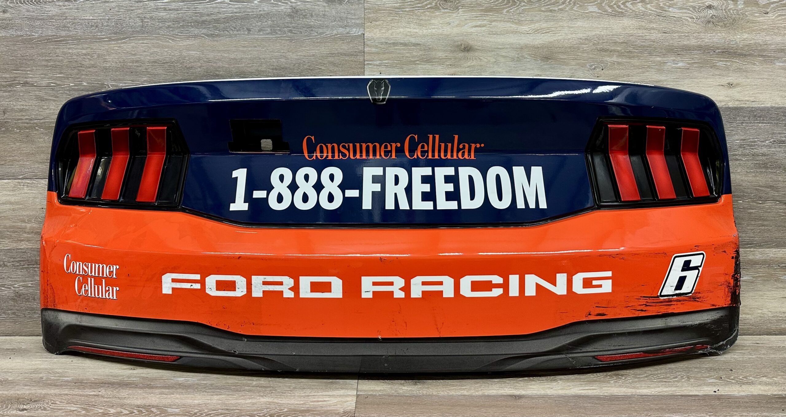 NASCAR #6 Brad Keselowski 2026 Consumer Cellular RFK Race Used Rear Bumper