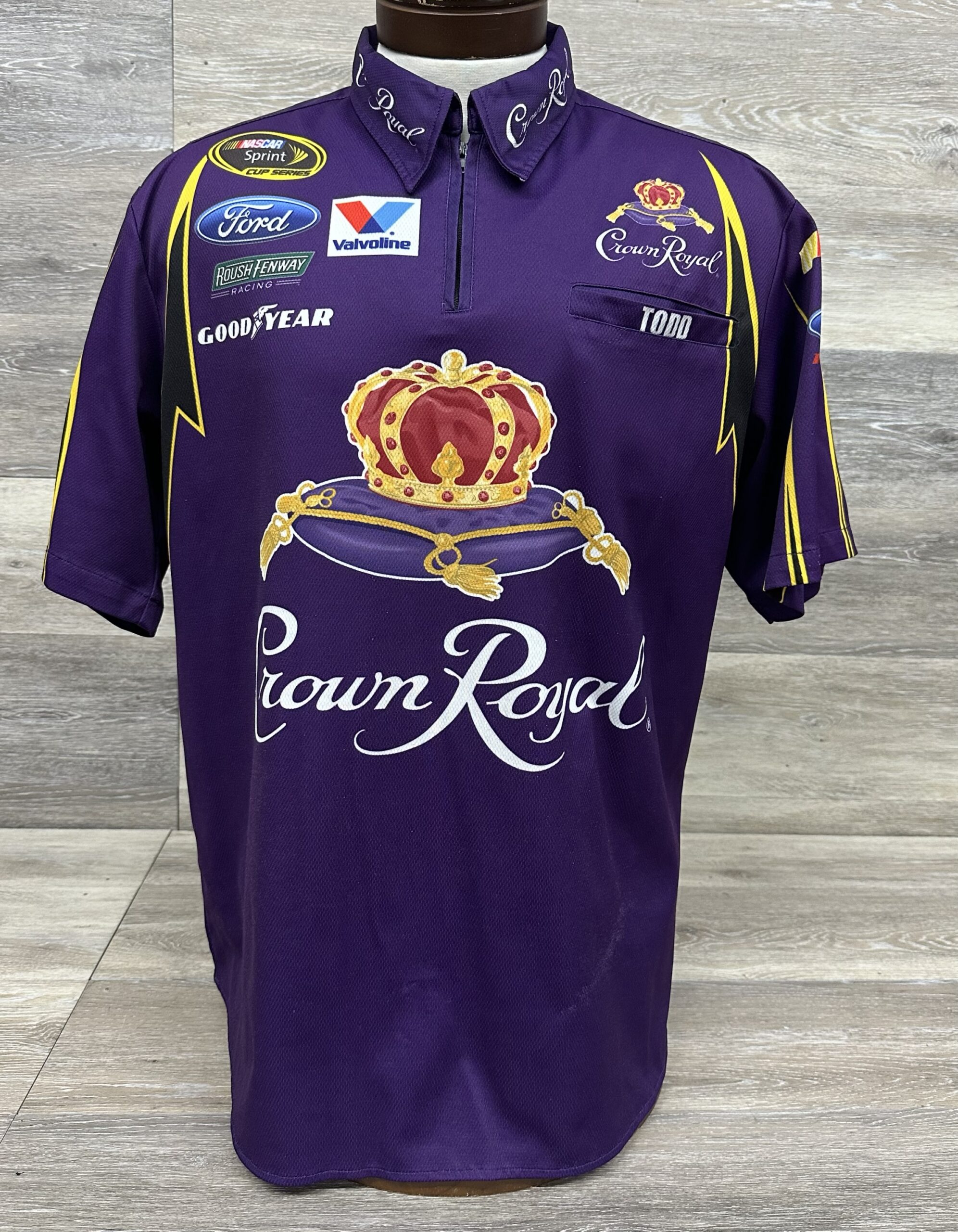 NASCAR #17 Matt Kenseth CROWN ROYAL Roush Team Issued Crew Shirt Size XL