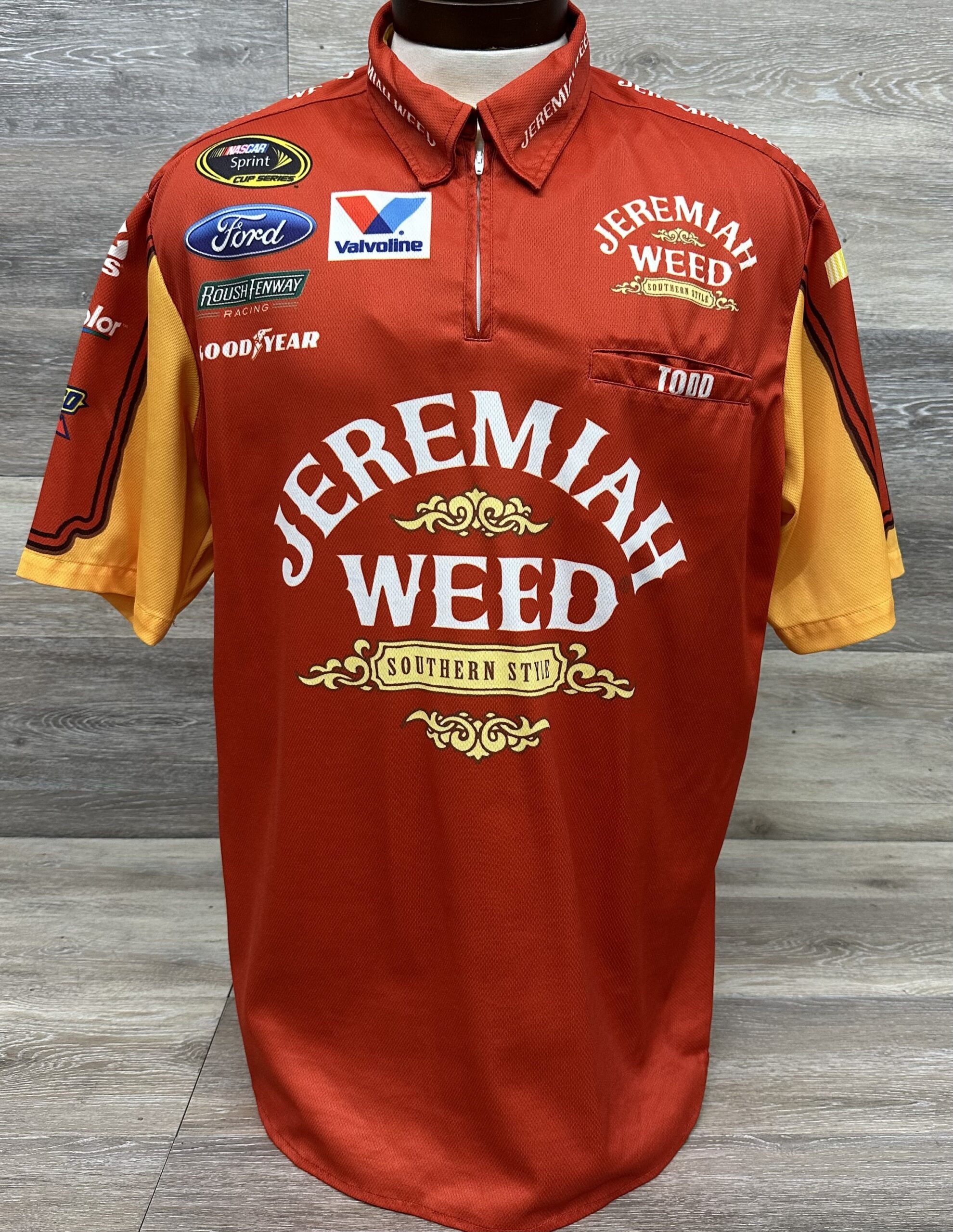 NASCAR #17 Matt Kenseth Roush Fenway Team Issued Crew Shirt Jeremiah Weed XL