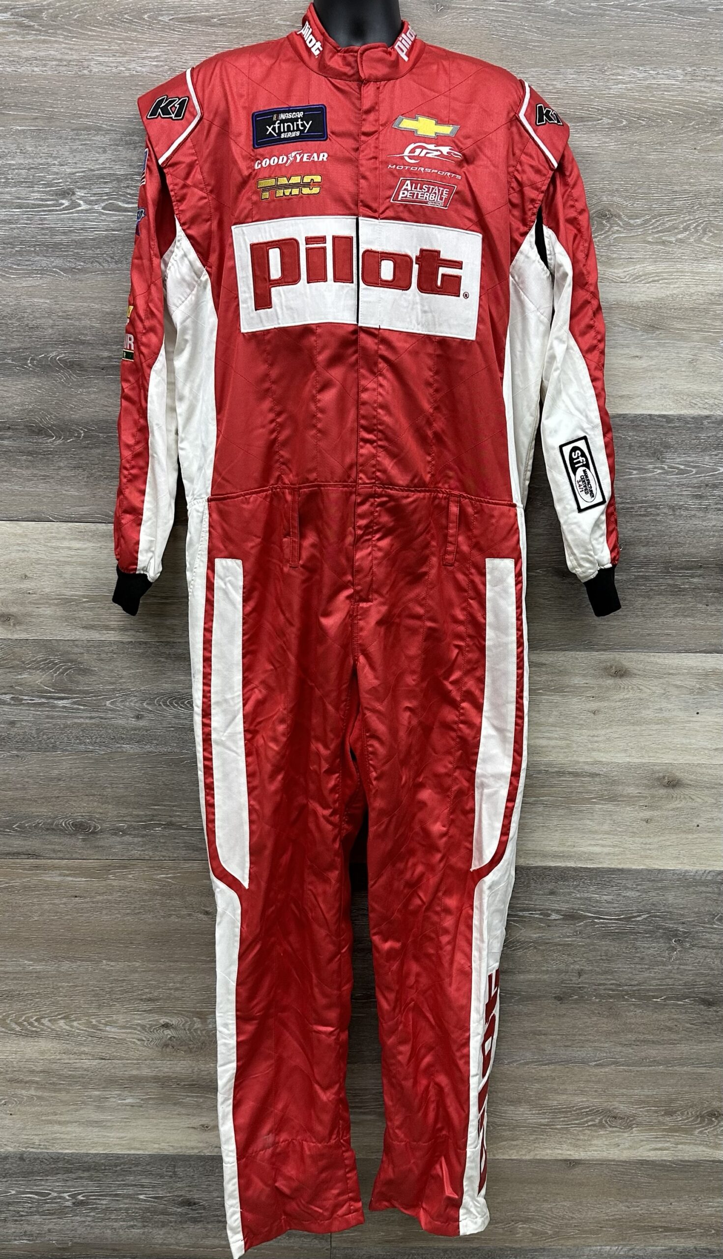 NASCAR K1 JRM Race Used 1pc Fire Suit SFI Rated 3.4/1 C52/W44/L33