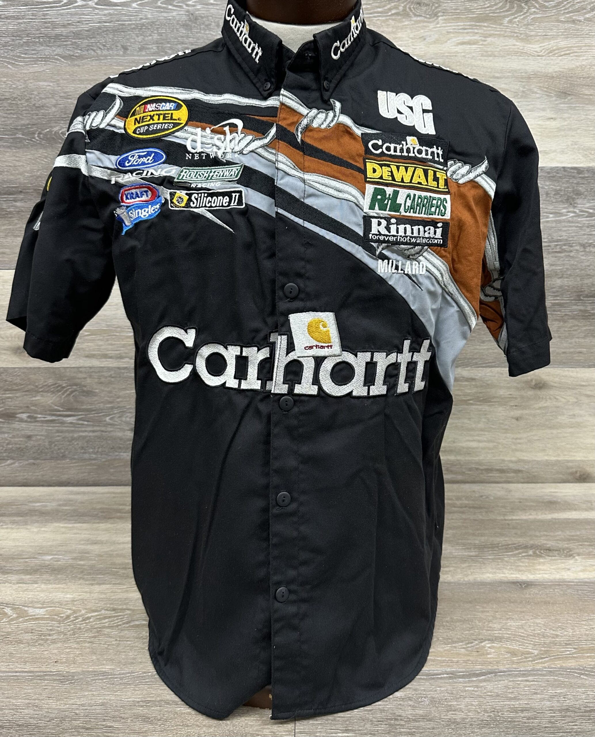 NASCAR Matt Kenseth Roush Team Issued Carhartt Crew Shirt Size XL